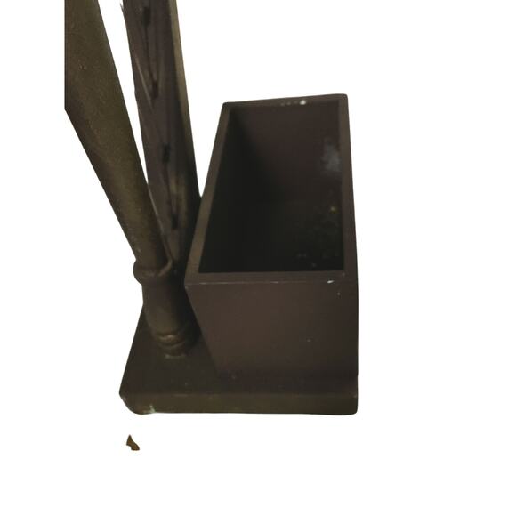 Vintage Wood Harp Planter Boxes - Elegant Home Decor - 18" - Picture 7 of 9